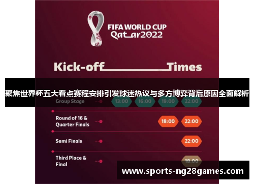 聚焦世界杯五大看点赛程安排引发球迷热议与多方博弈背后原因全面解析 聚焦世界杯五大看点赛程安排引发球迷热议与多方博弈背后原因全面解析